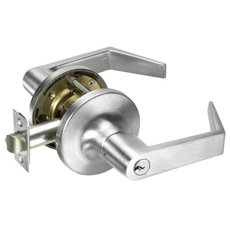 YALE Fail Secure, 12V, Electrified Cylindrical Lock, AU Lever Design, Satin Chrome AU5491LN 626 12V